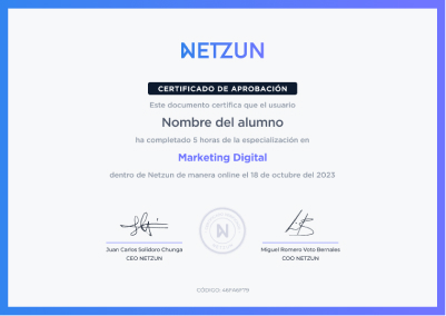 Modelo de certificado de nuestra Academia de IA